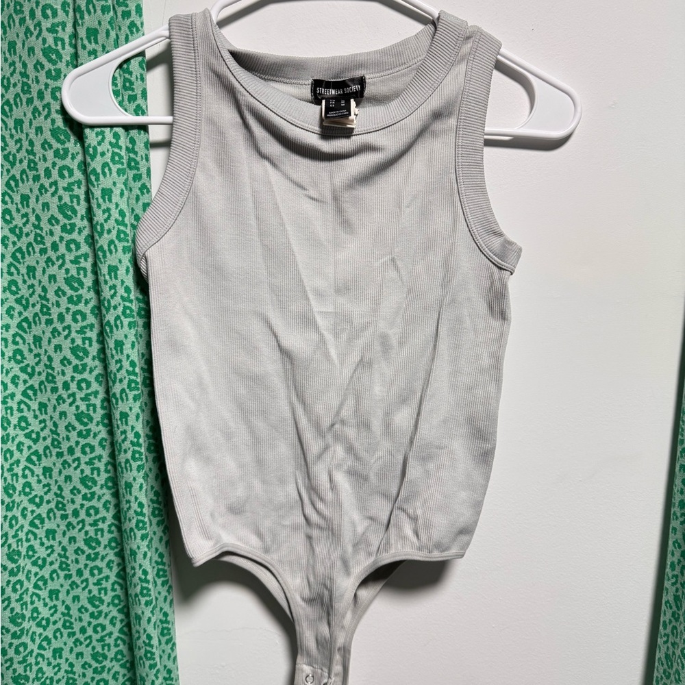 Streetwear Society Gray Bodysuit